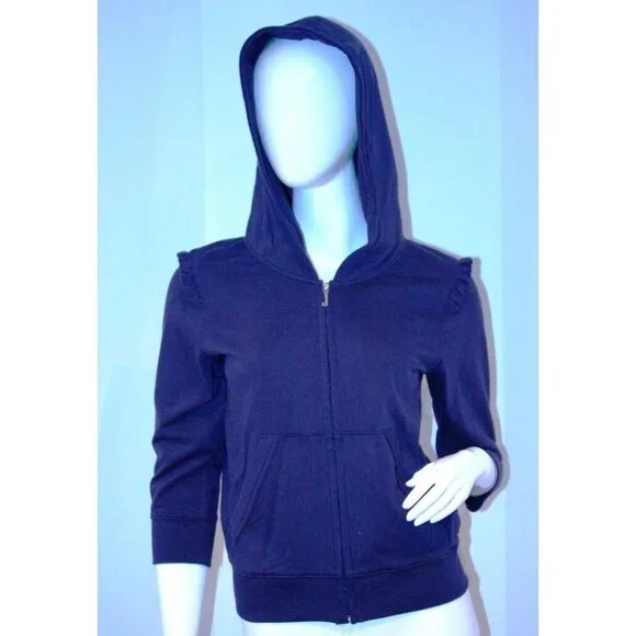 JUICY COUTURE Peck Love FLEECE Hoodie ZIP Floral ( S )